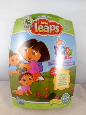 NEW Leap Frog Baby Little Leaps Dora the Explorer DVD & Learning Activities Book - Image 1 of 3