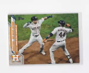YORDAN ALVAREZ & ALEX BREGMAN '20 TOPPS UPDATE WE HAVE LIFTOFF CARD-AFFERRALO! - Foto 1 di 24