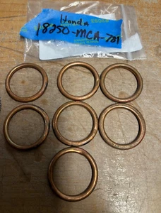 OEM 01-05 GL1800 GOLDWING 1800 JUNTA DE ESCAPE 18291-MCA-781 SELLOS - Imagen 1 de 3