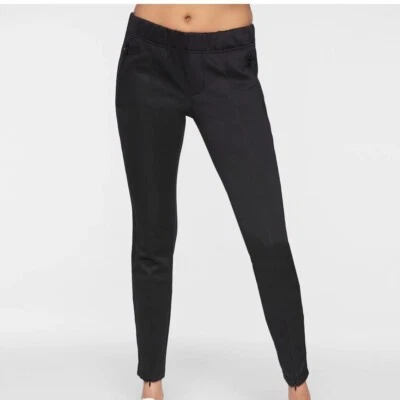 NUEVO CON ETIQUETAS $245 Pam & Gela F21 Pantalón Cigarrillo Ranura Frontal Negro Pantalón de Pista Jogger Talla S Foto 1 de 4