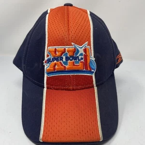 NFL Super Bowl XLI 41 NFL Orange Hat Colts Vs Bears Adjustable Hat - Picture 1 of 9