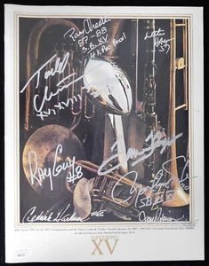 Oakland Raiders 1980 Signed Super Bowl XV Program by 8 JSA Authenticated - Picture 1 of 3