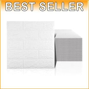 Self-Adhesive White Foam Sticker Panels - Transform Your Space with 40 pcs - Picture 1 of 9