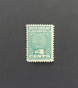 South Carolina State Revenue - 4 cents Documentary #D19 OG - MNH - sound - SC - Picture 1 of 1