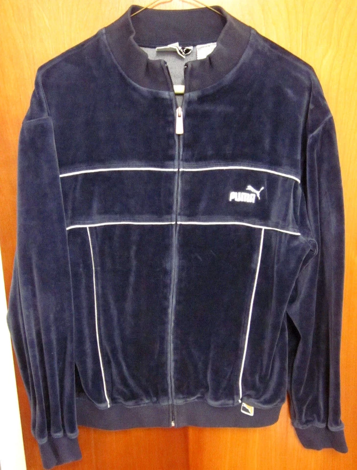 PUMA Logo Clásico Años 80 Chaqueta de Pista Juvenil LRG Talla 14-16 Bordado Atlético Foto 1 de 1