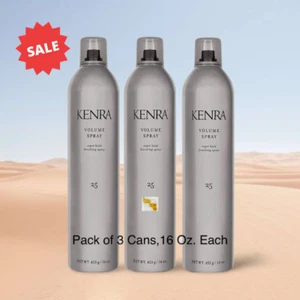 Kenra #25 Volume Hair Spray 16Oz (Pack of 3) Super Hold Finishing Spray, 50% VOC - Picture 1 of 4