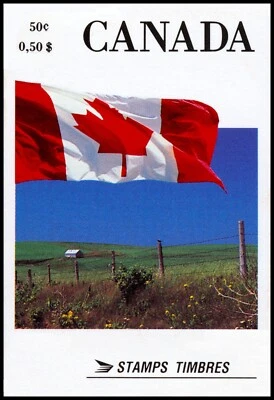 Canada Stamps -Booklet of 4 in Cover -Booklets Issues: Flags #1189a (BK111) MNH - Image 1 of 2