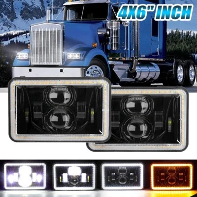 2 faros LED intermitentes de 4x6" para Pontiac Firebird 1991-1997 Trans Sport Foto 1 de 4