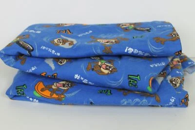 Vintage Looney Tunes Taz Cranston Tazmanian Devil 3 Jardas Tecido Flanela Warner - Imagem 1 de 4