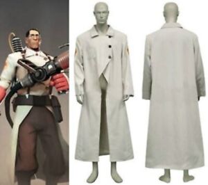 Team Fortress 2 Medic Coat Trench Halloween Cosplay Costume A coat Custom Made
