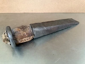 Vtg.  LOGGING GLUT Wood Splitting Socket Wedge Chisel Wood Handle Lumberjack - Picture 1 of 17