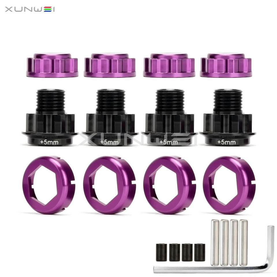 17mm Warlock Hex Hubs with 5mm Serrated Nuts fits RC 1/8 HPI Savage Flux X XL HP - Image 1 of 4