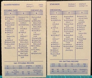 1941 CHICAGO CUBS, STRAT-O-MATIC Baseball, SADV, MINT, 24 cards - Picture 1 of 1