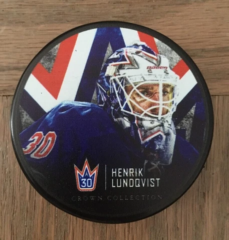 HENRIK LUNDQVIST #30 CROWN COLLECTION NY RANGERS HOCKEY PUCK NHL MSG SWEDEN Cover