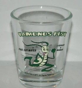 Breaking Bad TV Series Vamonos Pest Company Logo Clear Shot Glass, NEW UNUSED - Picture 1 of 1