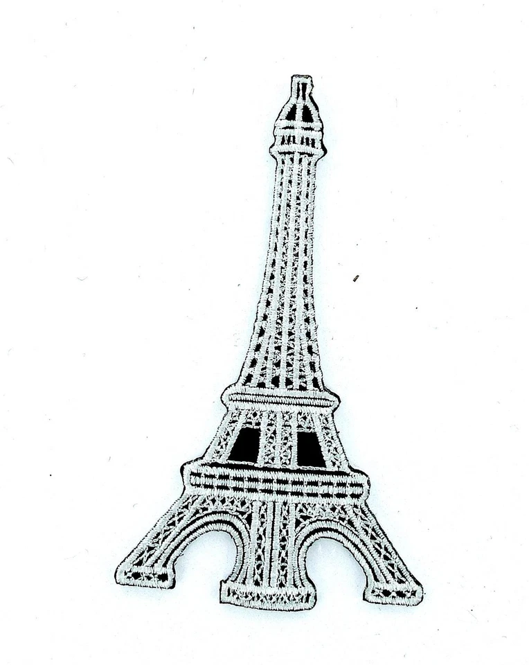 Patch patches embroidered iron on backpack eiffel tower paris france souvenir - Image 1 of 1