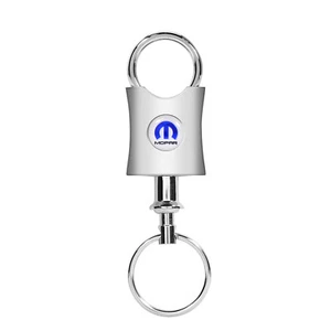 Mopar White Logo Contoured Metal Valet Key Chain - Bild 1 von 3