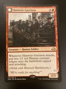Hanweir Garrison 130/205 MTG Eldritch Moon raro quasi nuovo inglese - Foto 1 di 2