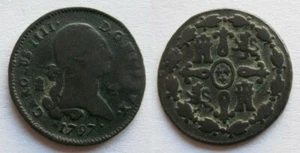 ZALDI2010 - Carlos IV, 4 Maravedi Of 1797, Segovia - Picture 1 of 1