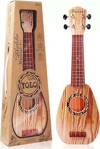 17 Inch Kids Ukulele Guitar Toy 4 Strings Mini Children Musical Instruments Educ - Picture 1 of 8