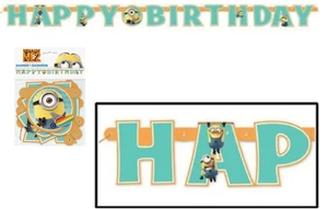 Despicable Me Party Supplies 6.25 ft. Happy Birthday Banner - Picture 1 of 1