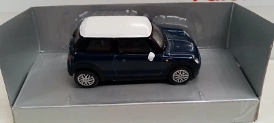 NEWRAY 1/43 - MINI COOPER BLU CON TETTO BIANCO - Immagine 1 di 2