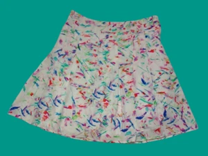 FALDA PLISADA ESTAMPADO ABSTRACTO MULTICOLOR DE ORIGEN FRANCÉS - Imagen 1 de 2