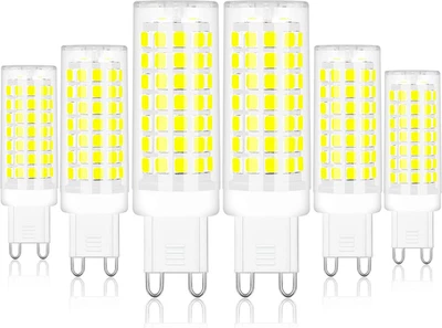 G9 LED Bulb Bi Pin Base G9 6W LED Bulbs Daylight White 6000K, G9 Light - Image 1 of 4