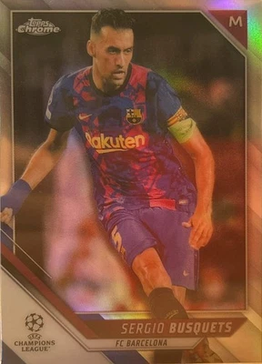Sergio Busquets / FC Barcelona / Topps Chrome / Refractor / Fußball Karte - Bild 1 von 2