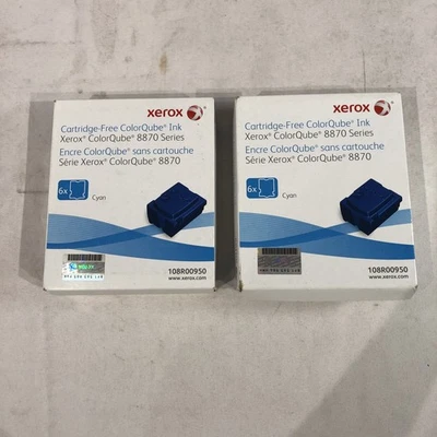2 x Fuji Xerox Genuine 8870 / 8880 ColorQube Inks - 2 Cyan - Image 1 of 4