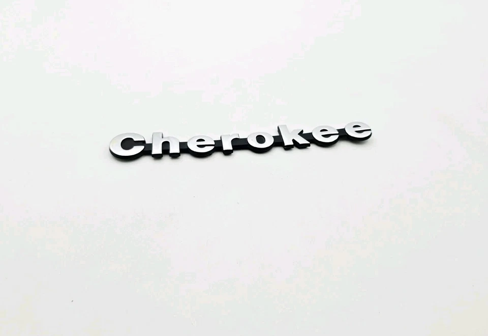 Jeep Cherokee 1990-1996 emblema cromado lateral logotipo insignia símbolo OEM Foto 1 de 3
