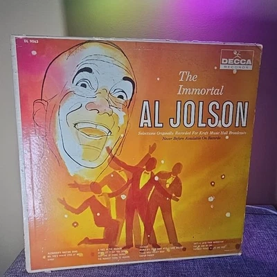 Al Jolson–The Immortal Al Jolson–1964 Decca–DL 9063 Vinyl Record LP - Image 1 of 2