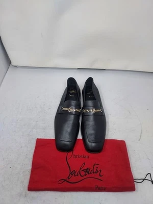 Christian Louboutin EU 40.5 US 10.5 NUEVO ZAPATO DE CUERO PARA MUJER MJ sin usar, en caja, detalle de cadena Foto 1 de 4