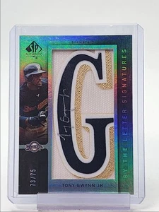 TONY GWYNN JR. 2007 UD SP AUTHENTIC BY THE LETTER PATCH BREWERS AUTO /75 Q4533 - Picture 1 of 2
