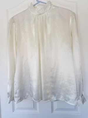 IMPRESIONES DE CALIFORNIA VINTAGE CREMA BRILLANTE, MANGA LARGA, BLUSA. Talla M/L Foto 1 de 4