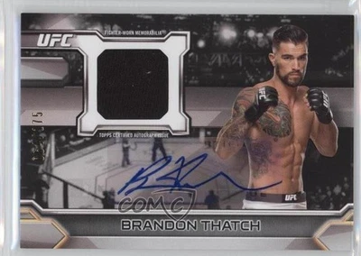 2016 Topps UFC Knockout Auto Relics /175 Brandon Thatch #KAR-BT Auto - Image 1 of 2