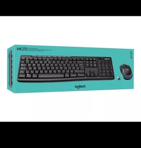 Logitech MK270 Kabellose Tastatur- und Maus-Kombination Full-Size Ziffernblock UK - Bild 1 von 7