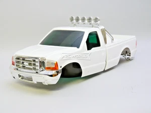Carrocería rígida Ford F350 RC 1/10 carrocería escala -MONTADA- BLANCA - - Imagen 1 de 16