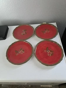 Set Of 4 Tracy Porter OCTAVIA HILL Garden Collection 8" Salad Dessert Plates - Picture 1 of 4