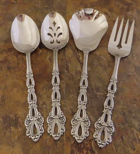 Juego de 4 candelabros Oneida para servir cubiertos comunitarios de acero inoxidable lote S - Imagen 1 de 5