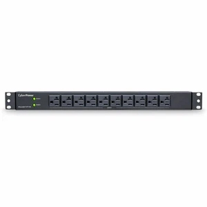 CyberPower Basic 20-Outlet (10 Front/10 Rear) Rackmount PDU, 120V 30A Output - Picture 1 of 2
