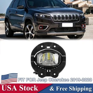 For 2019-20 Jeep Cherokee LED Clear Driving Fog Light Lamp Left=Right 68466265AC - Picture 1 of 18