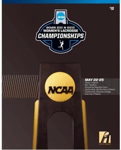 2025 NCAA WOMEN'S LACROSSE CHAMPIONSHIPS PROGRAM NATIONAL DIVISIONS II & III - Picture 1 of 1