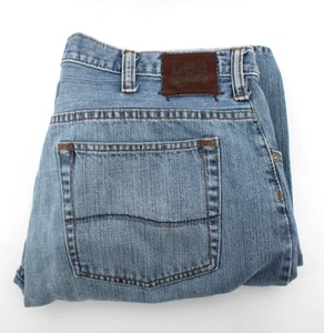 Lee Dungarees Jeans Mens 36x32 Blue Relaxed Bootcut 100% Cotton Denim - Picture 1 of 10