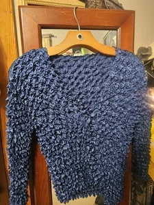magic scarf top Cardigan Blue Vintage One Size Y2k - Picture 1 of 3
