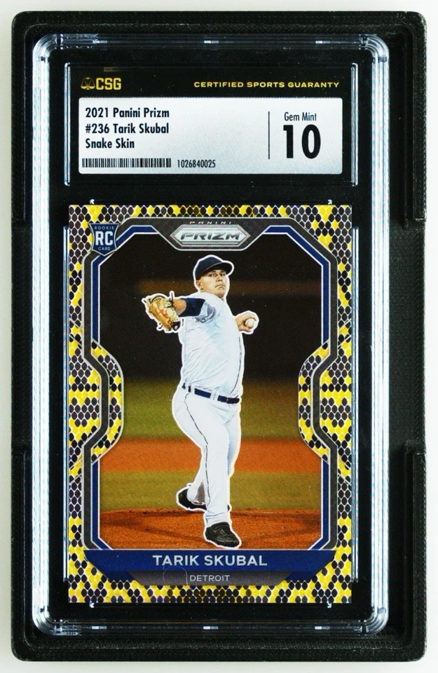 2021 Panini Prizm - Tier III Tarik Skubal #236 Snake Skin Prizm /50 (RC) CSG 10! - Image 1 of 2