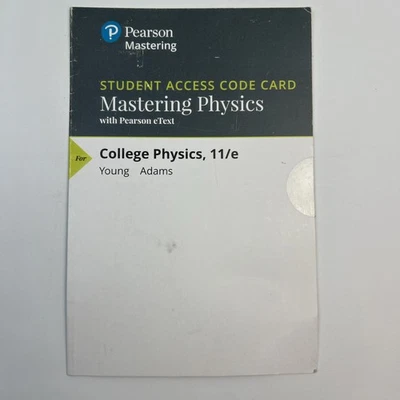 Pearson Mastering Physics College Physics 11/e Student Access Code Sealed - Image 1 of 4