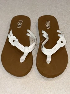 Sandalias Flojos para mujer azul chanclas blancas marrones talla 7 nuevas - Imagen 1 de 7