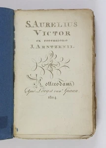 S. Aurelio Victor ex recensione Arntzen II., J.: - Imagen 1 de 5