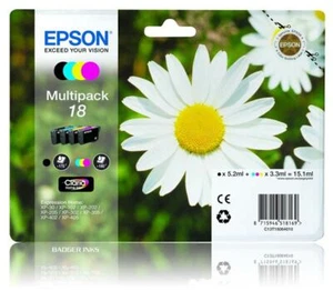T1806 Epson 18 cartucce inchiostro stampante multipack originali inchiostro margherita C13T18064012 - Foto 1 di 1